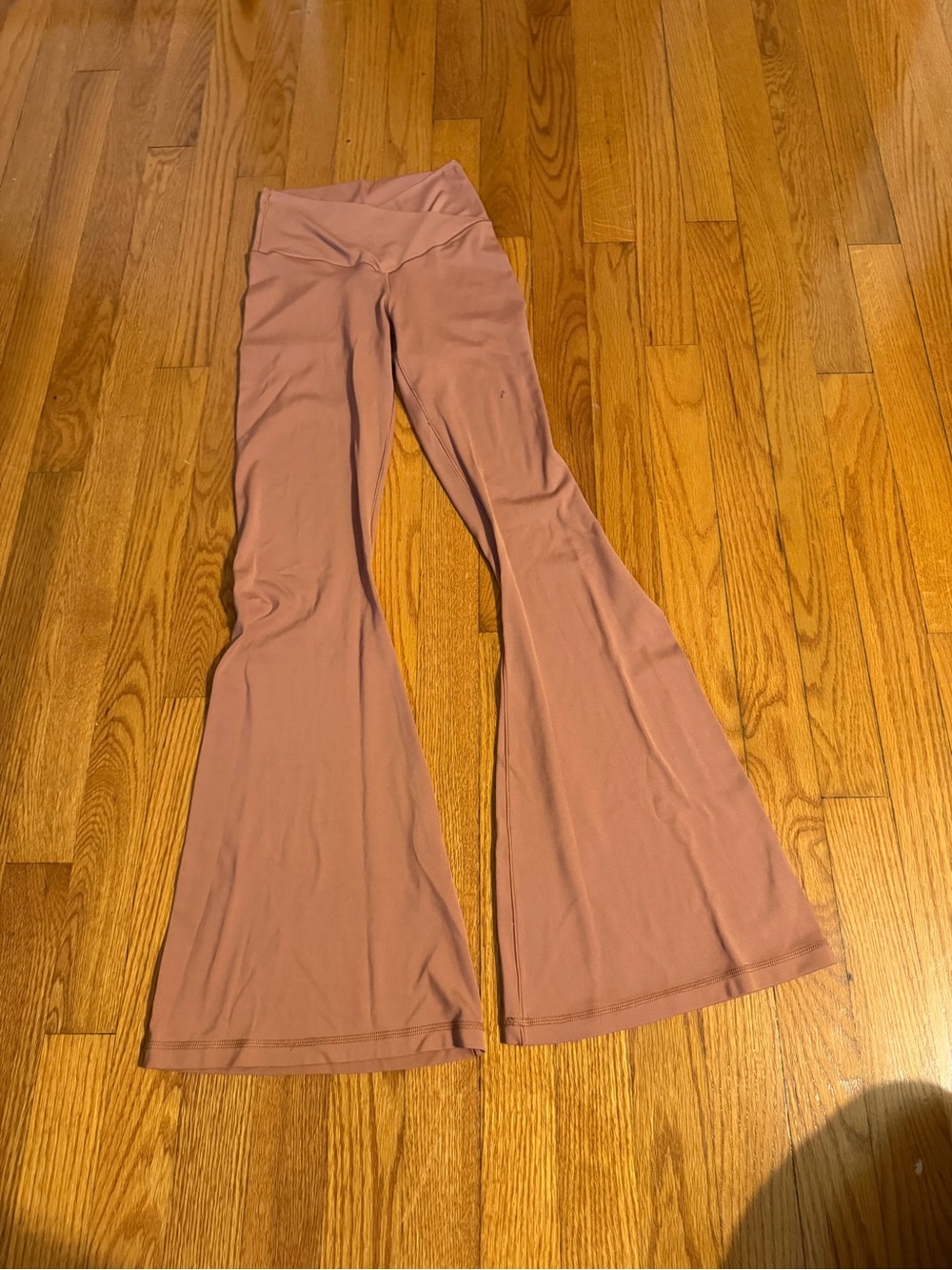 Aerie cross waist flare leggings size small